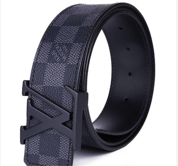 

Hot 2019 classic Black Luxury High Quality ceinture Designer Belts Fashion big bead buckle belt mens womens belt free shipping 005