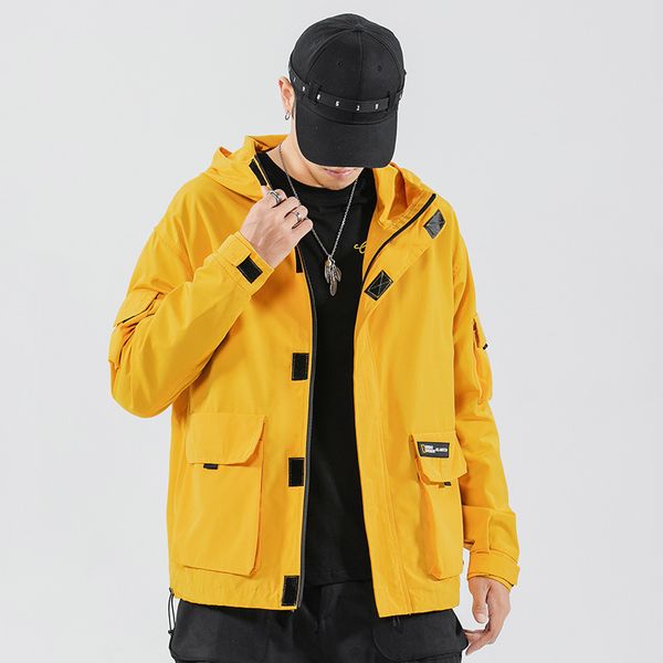 

men autumn coat 2019 new style korean-style trend handsome versatile students casual jacket popular clothes men's wear, Black;brown