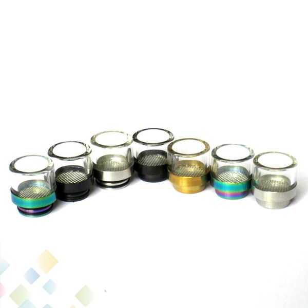 

810 Drip Tip Stainless Steel Glass Anti-frying Oil Wide Bore Mouthpiece For TFV8 TFV12 Prince GOON Kennedy 528 AV24 DHL Free