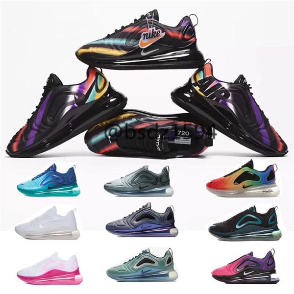 

14 new 2020 720 shoes full cushioned men women neon triple black carbon air grey 72c metallic chaussures sneakers 36-45mnhj15