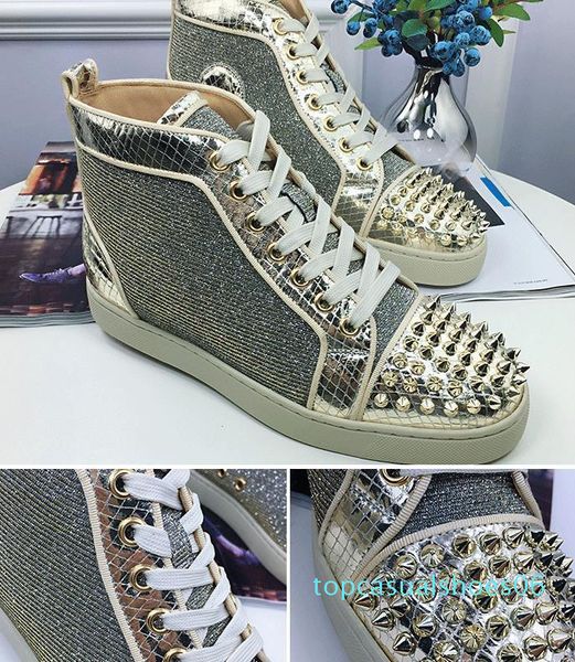 

men womens crystal rhinestone red bottom sneakers,fashion genuine leather patchwork flats skateboarding shoes designer luxury trainers t06, Black