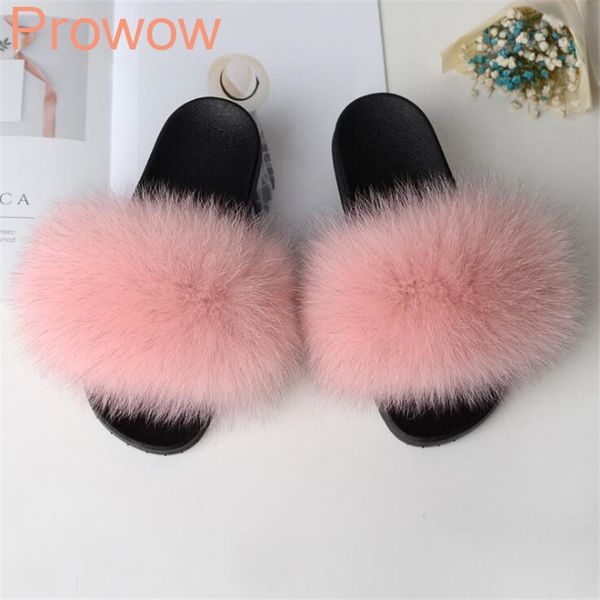 

fashion casual summer shoes beach sandals slides slip on shoes furry slippers new fashion real hair sandals popular, Black