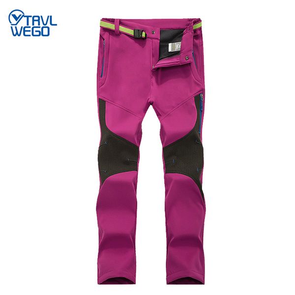 

the arctic light hiking fishing pants women outdoor travel camping trousers warm winter waterproof soft shell clothing, Black;green