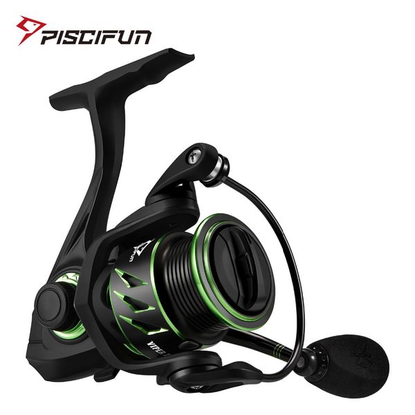 

piscifun viper ii 1000 2000 series shallow light spool spinning reel ultra smooth 6.2:1 high gear ratio 11 bearings fishing reel