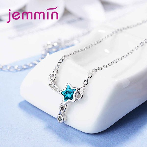 

jemmin genuine design fashion star pendant austrian crystal 925 sterling silver new trendy women wedding jewelry