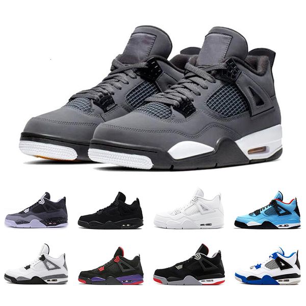 

new arrived 4 cool grey 4s basketball shoes breathe men running shoe black cat new bred mens trainers sports sneakers