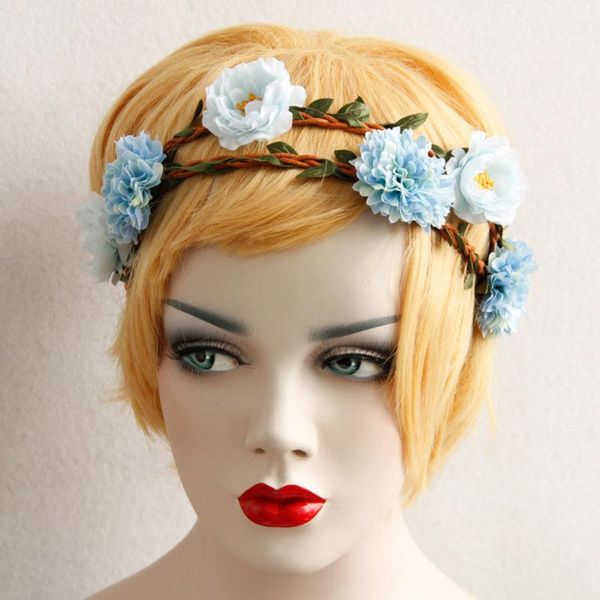 

female hair clip queen fan p studio shooting with accessories rose queen hair headband garland bride accessories z1220, Golden;white