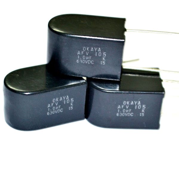 

japan okaya film mkp capacitor afv630v105k 2j105 1uf 1000nf pitch 15
