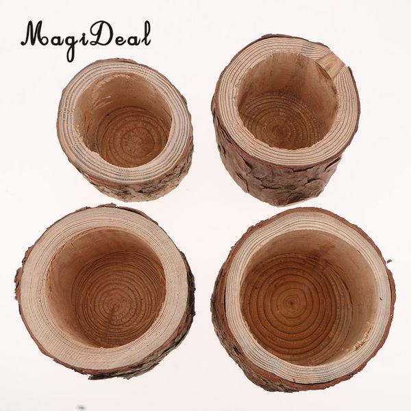 

light candle holders wooden plants flower pot natural wood candle holders for rustic wedding party xmas holiday decoration