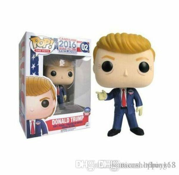 

wholesales funko pop donald trump president campaign 2016 # 02 donald trump pop doll brand new toys action figures