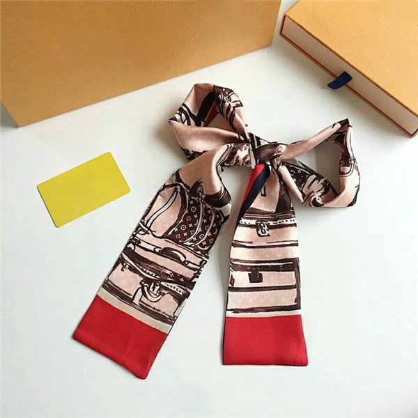 

beautiful fashionable ladies multi-functional ribbon monogram flower designer scarf can also do headscarf without box ing