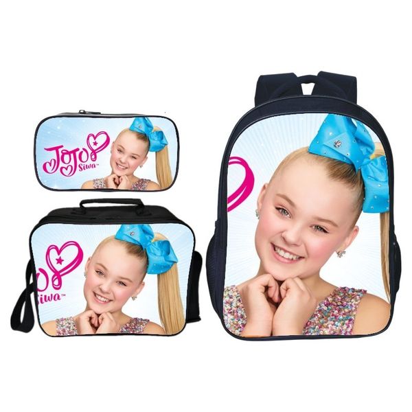 

3pcs/set star jojo siwa kids baby designer school bags for teenage girls daily backpack casual travel shoulder bags children bookbag9