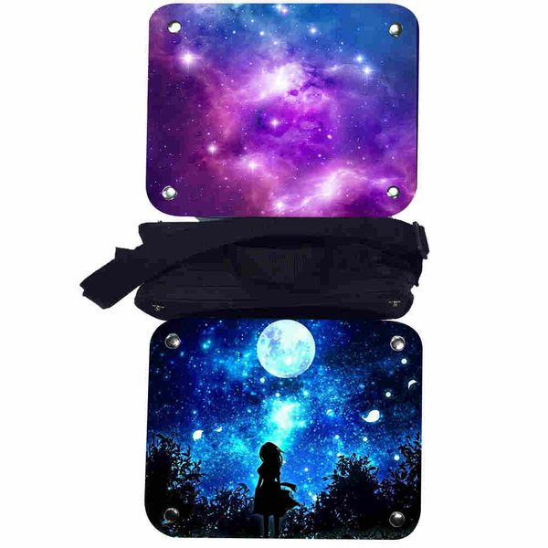 

galaxy lunch box universe space solar system women men teenagers boys girls kid toddler thermal cooler insulated lunch tote bag, Blue;pink