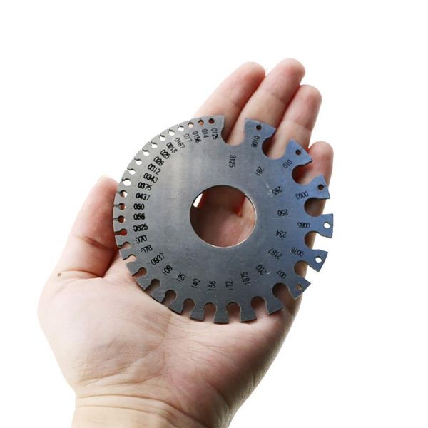 

stainless steel american standard wire diameter gauge sample weld inspection ruler thickness gauge wire awg model guage
