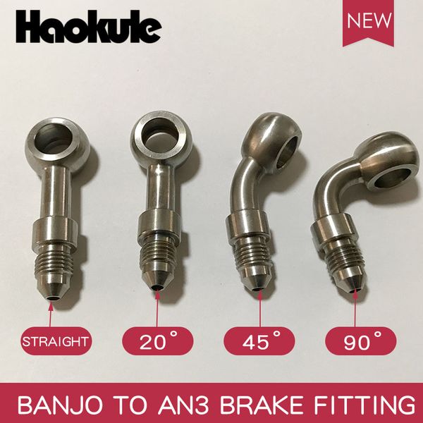 

haokule stainless steel banjo 10.2mm to male an3 ptfe hose end fitting brake system fittings