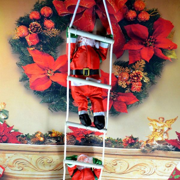 

christmas pendant ladder christmas santa claus doll tree new year decorations drop ornaments party supplies