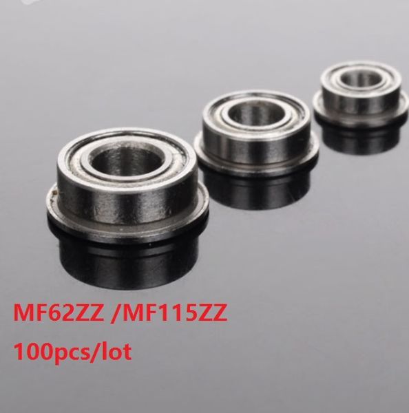 100 teile/los MF62ZZ/MF115ZZ MF62Z/MF115Z MF62/115 ZZ Z flansch tiefe nut Kugellager Miniatur