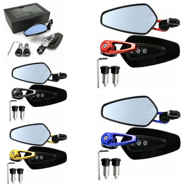 

1 pair motorcycle handle bar end side mirror rearview rear view for msx125