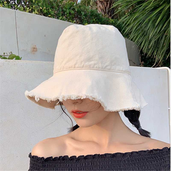 

2020 spring summer hat white black pink purple yellow blue burrs fisherman hat sun protection visor hats for women, Blue;gray