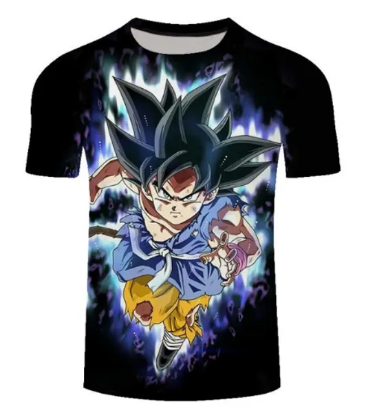 

men/womens fashion super saiyan son goku vegeta jiren dragon ball z 3d print t shirt summer tees plus size style outfit u1277, White;black