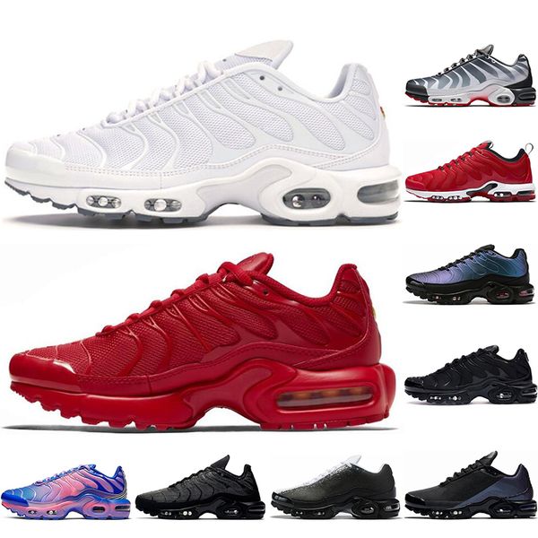 

niké tn plus 2020 running shoes white black hyper psychic blue deluxe 3d glasses breathable fashion sports sneakers mens trainers 40-45