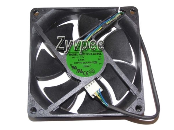 

адда 90x90x25mm ad0912ux-a7bgl 9см 372651-001 12v 0.5a 4wire кулер вентилятор