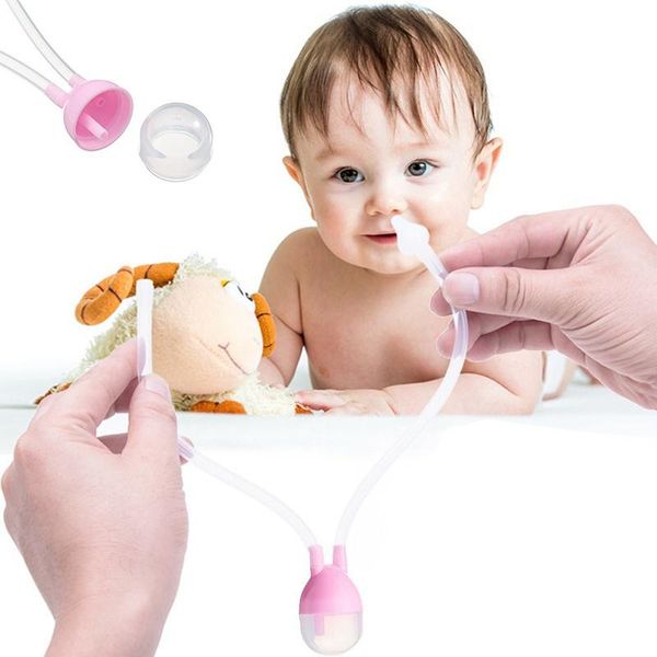 

newborn baby safety nose cleaner vacuum suction nasal aspirator flu protections nasal aspirator nasal snot nose cleaner baby
