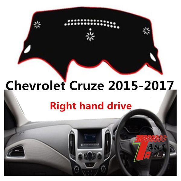 

taijs правый руль автомобиля приборной панели крышка для cruze 2015-2017 анти освещение полиэфирное волокно творческий продуктивный коврик