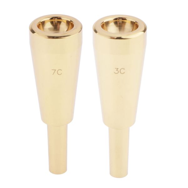 

2pack heavy duty trumpet mouthpiece beginner gift 3c/7c size shape