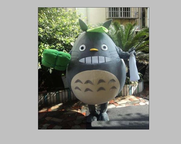 2020 Yüksek Kaliteli Yetişkinlerin Giymesi için Yağ Totoro Maskot Kostümü