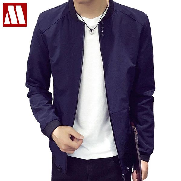 

men's jackets arrival autumn thin coat fashion bomber jacket men jaqueta masculina casual anorak homme stand collar brand clothing, Black;brown