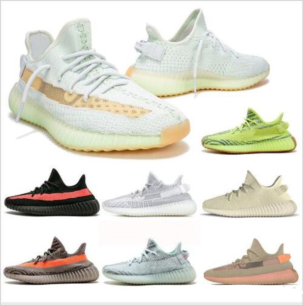 

2019 Kanye West chaussur Статическое сливочное масло с синим оттенком Статическое кремовое