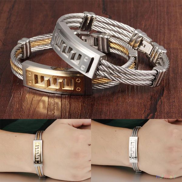 

bangle men and women charm metal bracelet, fashion personality big bracelet, Black