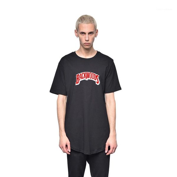 

tshirts fashion crew neck short sleeve mens tees backwoods casual boy summer letter printed, White;black