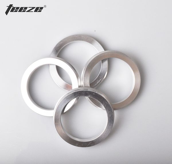 

teeze - (4 pieces/set)aluminum wheel accessories hub rings od 72.6 to id 57.1 aluminum center rings