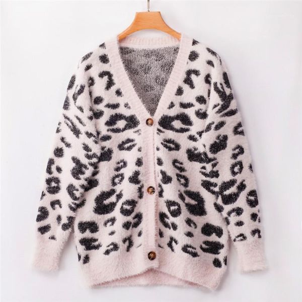 

sweaters autumn long sleeve ladies designer cardigan coats fashion female apparel leopard loose womens, White;black