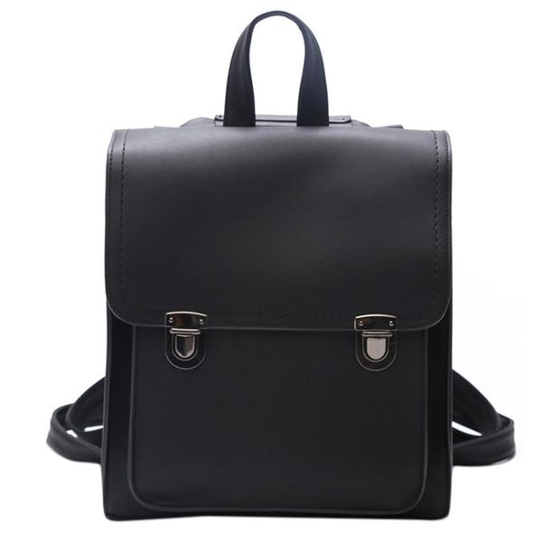 

fashion pu leather backpack ladies student bag teen female quality children travel backpack ladies shoulder bag