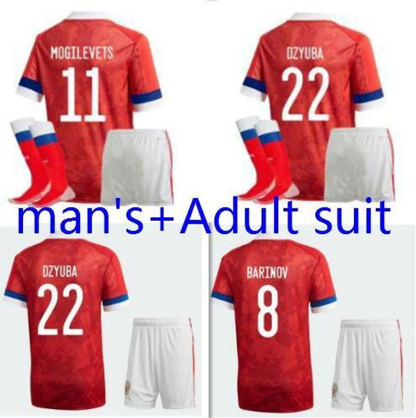 

2019 россия взрослые комплекты футбол джерси 19 20 русский дом красный дзагоев кокорин, глушаков кузяев жирков футбольная форма рубашки, Black;yellow