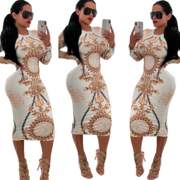 

дизайнер одежды stretch sexy party dresses цветочные печати тощий износа клуба шикарное vestidos maxi бинты bodycon платье новый s-xl оптова, Black;gray