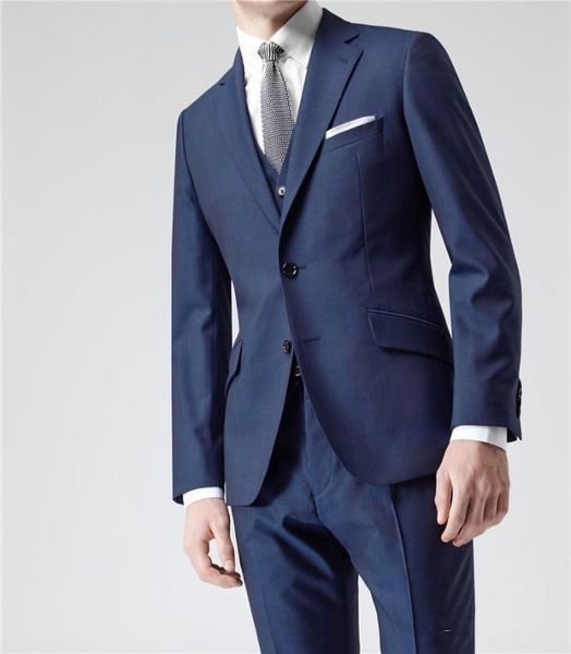 

latest design navy bule notch lapel groom tuxedos groomsmen men wedding tuxedos dinner prom suits(jacket+pants+vest+tie, White;black