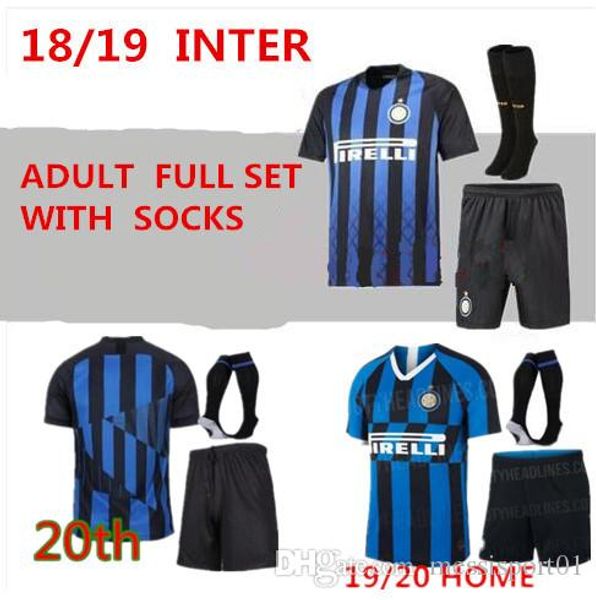 

2019 20 inter occer jer ey kit with ock icardi peri ic 19 20 20th anniver ary inter maillot de foot football hirt kit