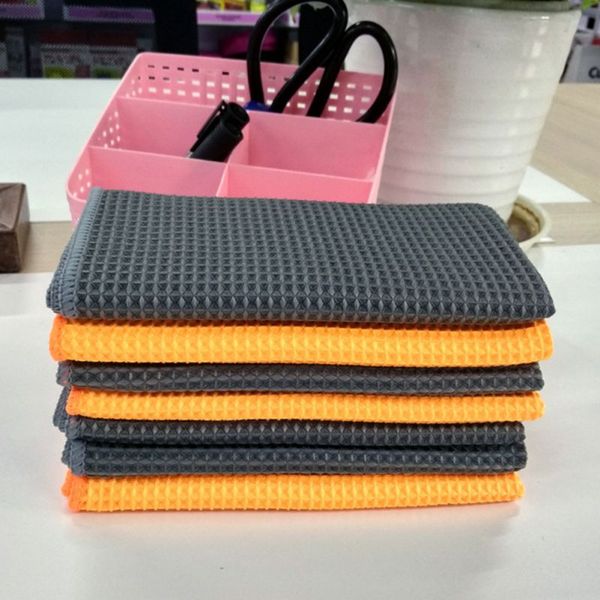 

40*40cm car wash towel glass cleaning water drying microfiber window clean wipe auto detailing cleaning for kitchen bath