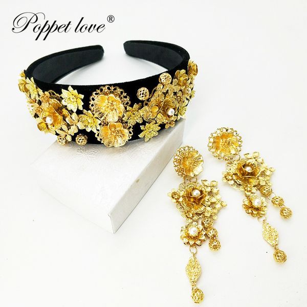 

girls full gold shiny luxury rhinestone hair band hair hoop accessories for women headbands ornaments, Golden;white