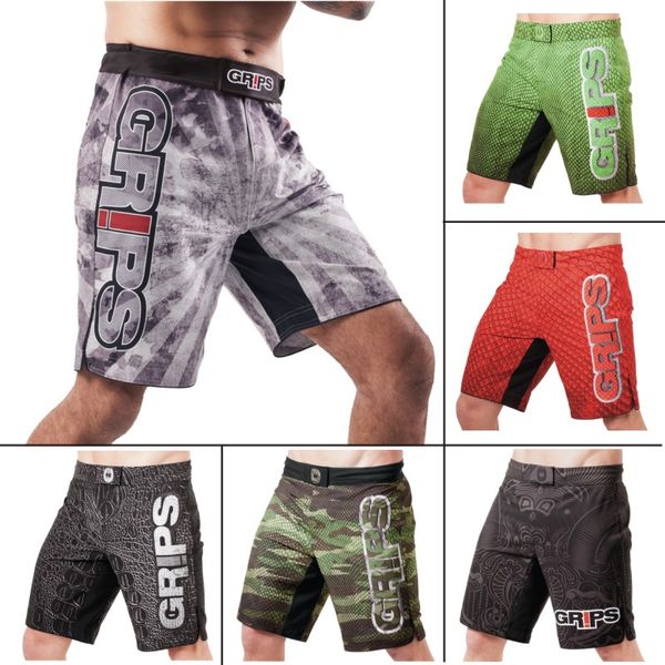 

camouflage fitness ferocious grips geometric boxing shorts tiger muay thai shorts boxing clothing fight sanda, Blue