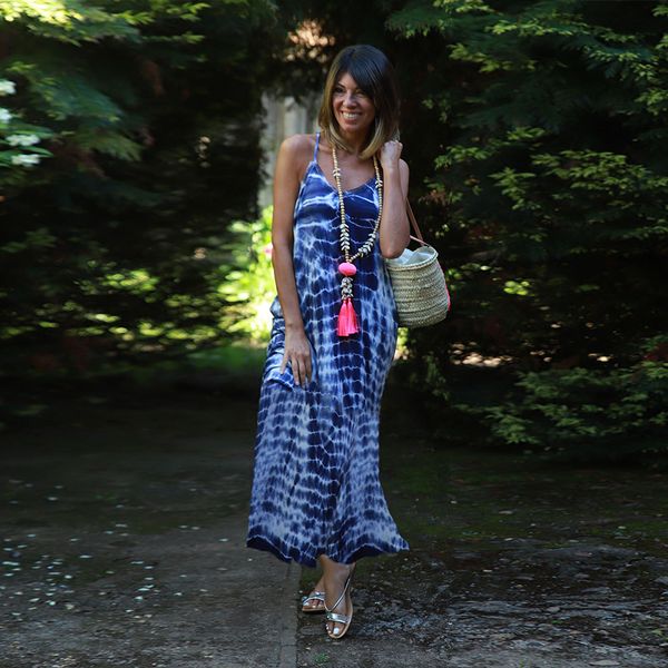 

summer beach party women casual spaghetti strap sleeveless v neck loose dye tie print maxi dress backless long dress, Black;gray