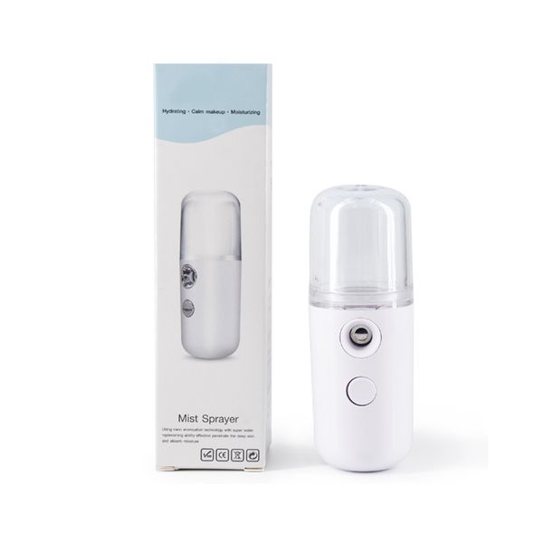 

30ml mist sprayer portable mini handheld summer nano moisturing facial steamer face steamer humidifier automatic sprayers car home cool down