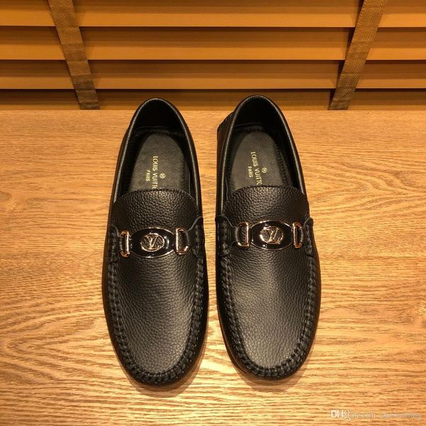 

большой размер 45 мужская обувь из натуральной кожи мода slip on shoes для мужчин итальянские кожаные мужские мокасины роскошные бренды мужс, Black