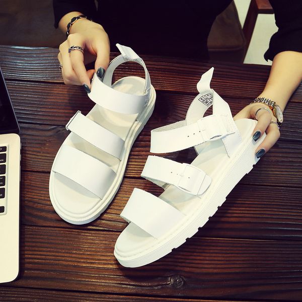 

male beach sandals gladiator sandals mens man leather thick soled roman men, Black