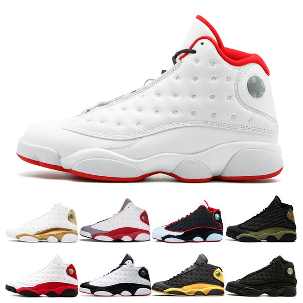 

13 13s men basketball shoes History Of Flight Pure Money Chicago Melo Class of 2003 Chicago Black Cat Hyper Royal mens sport shoes