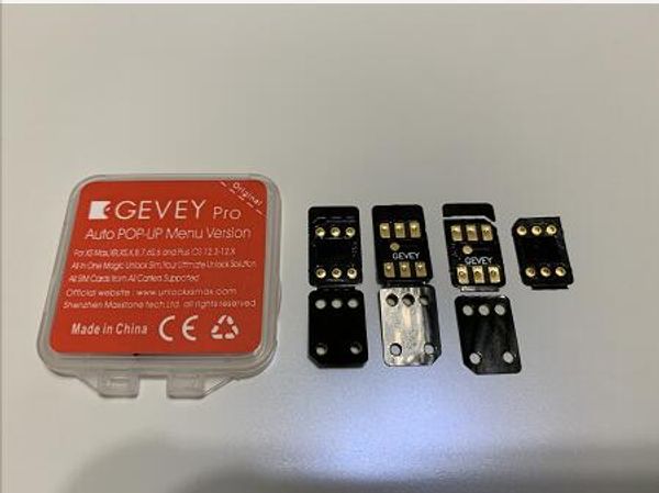 

New ver ion gevey dual unlock for iphone x x xr max iphone8 7 6 5 e io 12 3 3 12 4 all carrier